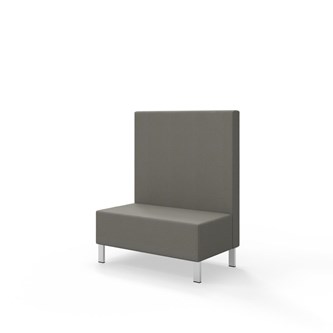 Sittmodul Snake 100 med metallben, mellanhög rygg SH43