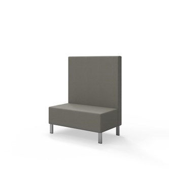 Sittmodul Snake 100 med metallben, mellanhög rygg SH43