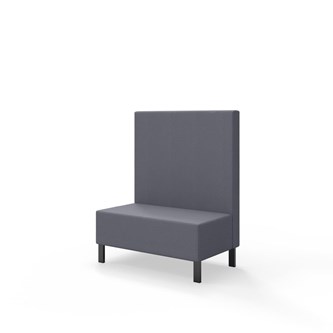 Sittmodul Snake 100 med metallben, mellanhög rygg SH43