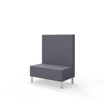 Sittmodul Snake 100 med metallben, mellanhög rygg SH43