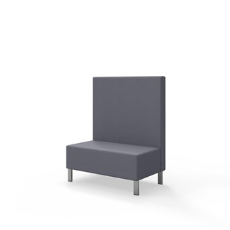 Sittmodul Snake 100 med metallben, mellanhög rygg SH43