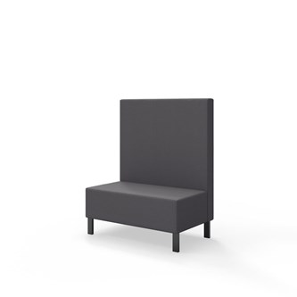 Sittmodul Snake 100 med metallben, mellanhög rygg SH43