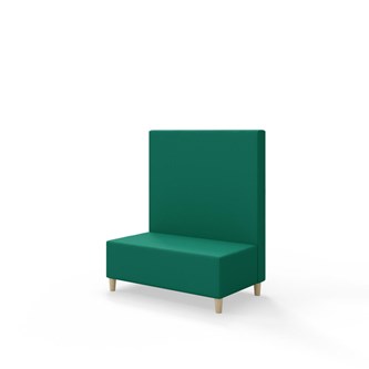 Sittmodul Snake 100 med träben, mellanhög rygg SH37,5