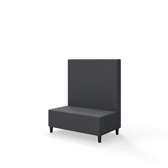 Sittmodul Snake 100 med träben, mellanhög rygg SH37,5