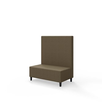 Sittmodul Snake 100 med träben, mellanhög rygg SH37,5