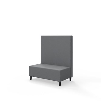 Sittmodul Snake 100 med träben, mellanhög rygg SH37,5