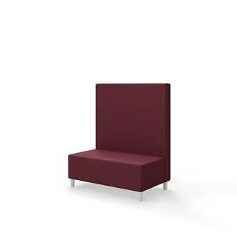 Sittmodul Snake 100 med träben, mellanhög rygg SH37,5