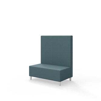 Sittmodul Snake 100 med träben, mellanhög rygg SH37,5