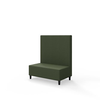 Sittmodul Snake 100 med träben, mellanhög rygg SH37,5