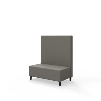 Sittmodul Snake 100 med träben, mellanhög rygg SH37,5