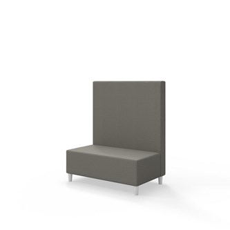 Sittmodul Snake 100 med träben, mellanhög rygg SH37,5