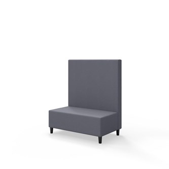 Sittmodul Snake 100 med träben, mellanhög rygg SH37,5