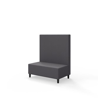 Sittmodul Snake 100 med träben, mellanhög rygg SH37,5