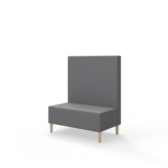 Sittmodul Snake 100 med träben, mellanhög rygg SH43