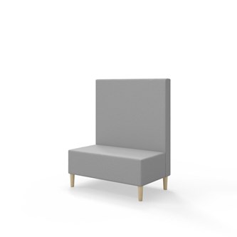 Sittmodul Snake 100 med träben, mellanhög rygg SH43