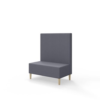 Sittmodul Snake 100 med träben, mellanhög rygg SH43