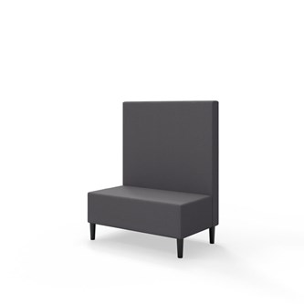 Sittmodul Snake 100 med träben, mellanhög rygg SH43