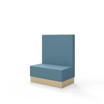 Sittmodul Snake 100 med sockel, mellanhög rygg SH43