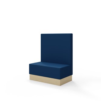 Sittmodul Snake 100 med sockel, mellanhög rygg SH43