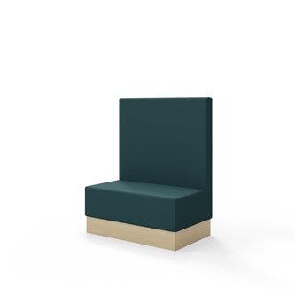 Sittmodul Snake 100 med sockel, mellanhög rygg SH43