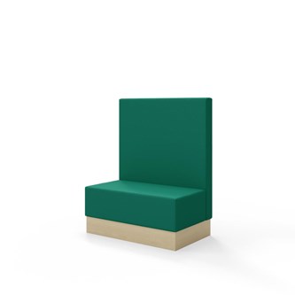 Sittmodul Snake 100 med sockel, mellanhög rygg SH43