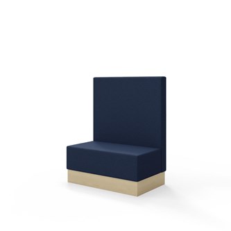 Sittmodul Snake 100 med sockel, mellanhög rygg SH43