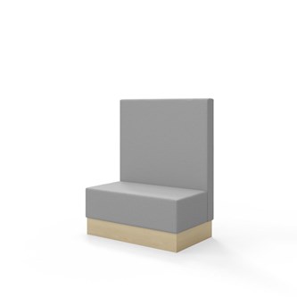 Sittmodul Snake 100 med sockel, mellanhög rygg SH43