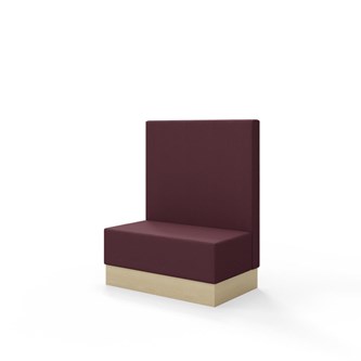 Sittmodul Snake 100 med sockel, mellanhög rygg SH43