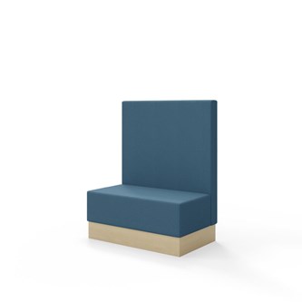 Sittmodul Snake 100 med sockel, mellanhög rygg SH43