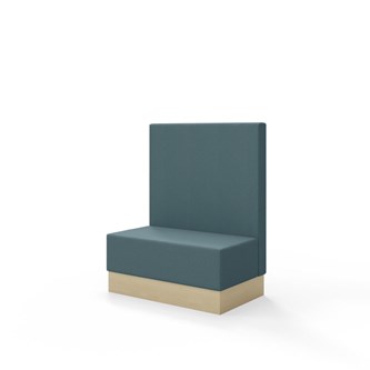 Sittmodul Snake 100 med sockel, mellanhög rygg SH43