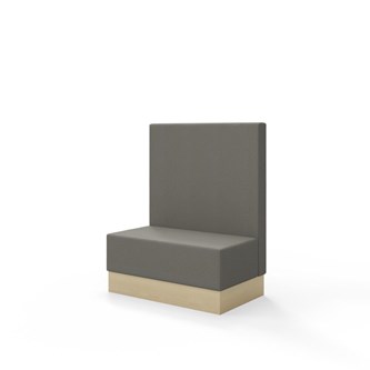 Sittmodul Snake 100 med sockel, mellanhög rygg SH43