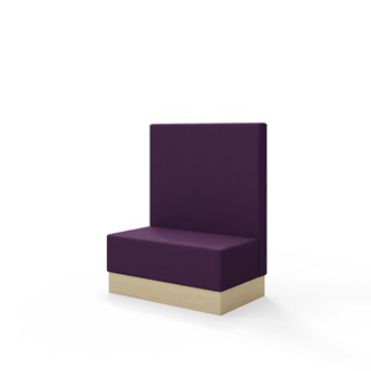 Sittmodul Snake 100 med sockel, mellanhög rygg SH43