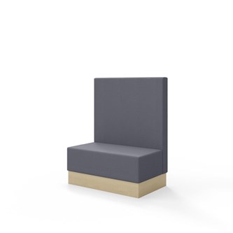 Sittmodul Snake 100 med sockel, mellanhög rygg SH43