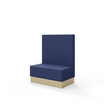 Sittmodul Snake 100 med sockel, mellanhög rygg SH43