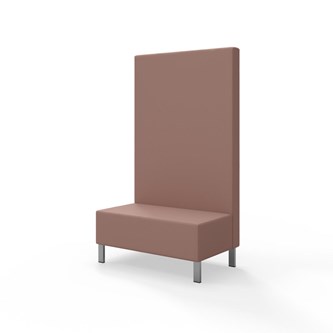 Sittmodul Snake 100 med metallben, hög rygg SH43