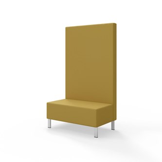 Sittmodul Snake 100 med metallben, hög rygg SH43