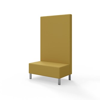 Sittmodul Snake 100 med metallben, hög rygg SH43