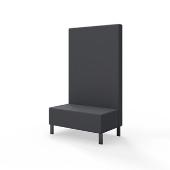 Sittmodul Snake 100 med metallben, hög rygg SH43