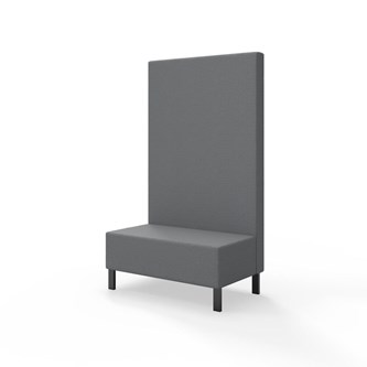 Sittmodul Snake 100 med metallben, hög rygg SH43