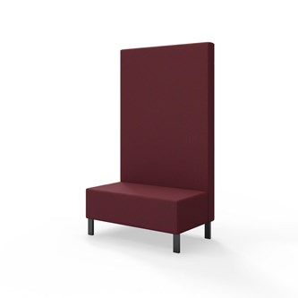 Sittmodul Snake 100 med metallben, hög rygg SH43