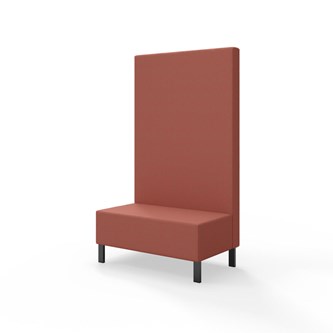 Sittmodul Snake 100 med metallben, hög rygg SH43