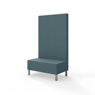 Sittmodul Snake 100 med metallben, hög rygg SH43