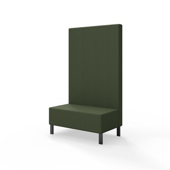 Sittmodul Snake 100 med metallben, hög rygg SH43