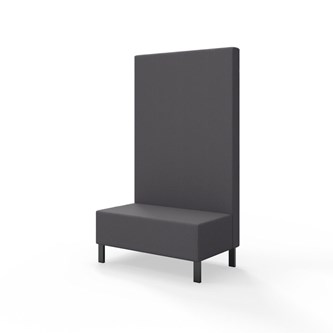 Sittmodul Snake 100 med metallben, hög rygg SH43