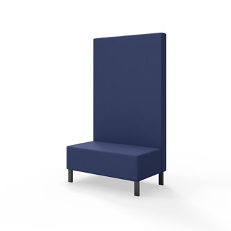 Sittmodul Snake 100 med metallben, hög rygg SH43