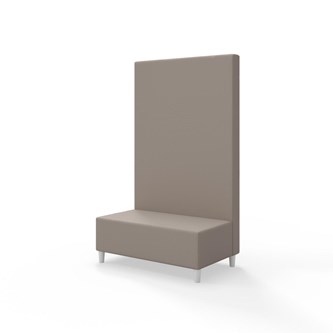 Sittmodul Snake 100 med träben, hög rygg SH37,5