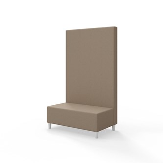 Sittmodul Snake 100 med träben, hög rygg SH37,5