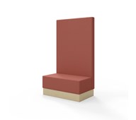 Sittmodul Snake 100 med sockel, hög rygg SH43