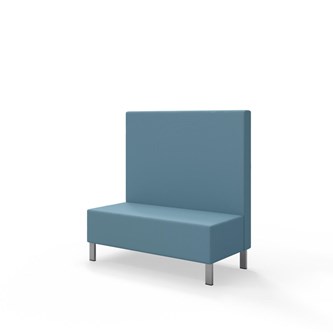 Sittmodul Snake 120 med metallben, mellanhög rygg SH43