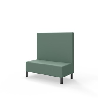 Sittmodul Snake 120 med metallben, mellanhög rygg SH43